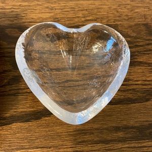 Simon Pearce new in box glass heart
